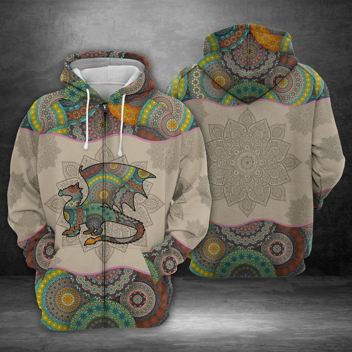Dragon 3D All Over Print Hoodie, Zip Hoodie