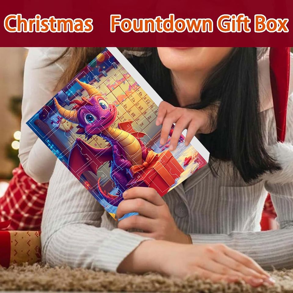 Dragon Baby Acrylic Ornaments Advent Calendars 24 Days Christmas Countdown Calendars Surprise Boxes Sets, Christmas Tree Decor - Image 7