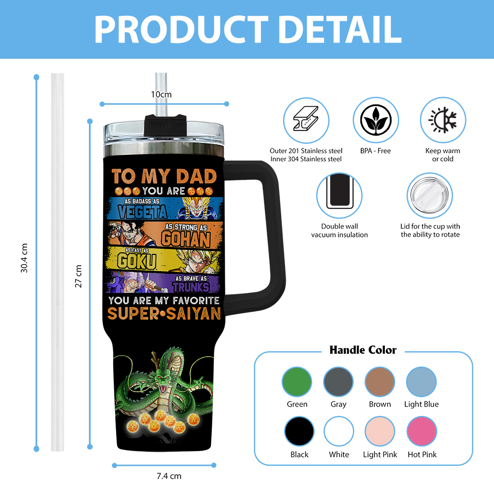 Dragon Ball Anime Custom Stanley Cup 40 oz 30 oz Tumbler With HandleTVC2301713 - Image 4