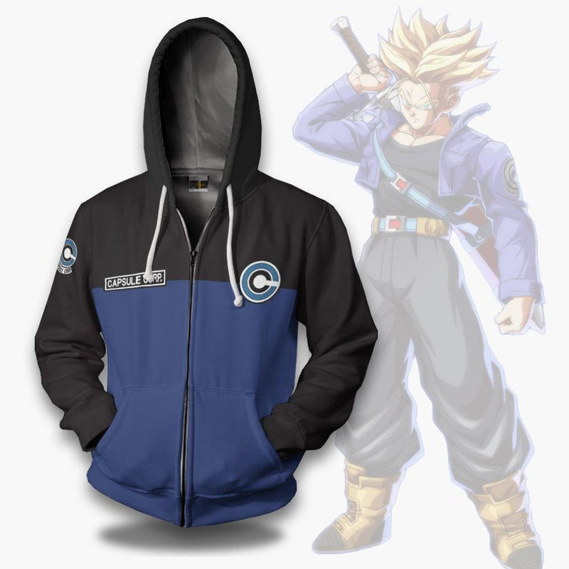 Dragon Ball Capsule Corp Uniform Unisex Casual 3D All Over Print Hoodie, Zip Hoodie