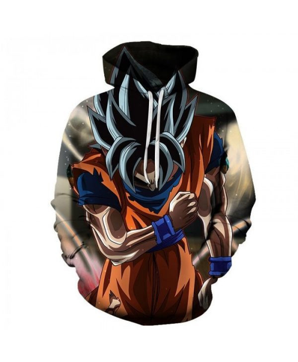 Dragon Ball Cartoon Goku Squat S Cosplay 3D All Over Print Hoodie, Zip Hoodie
