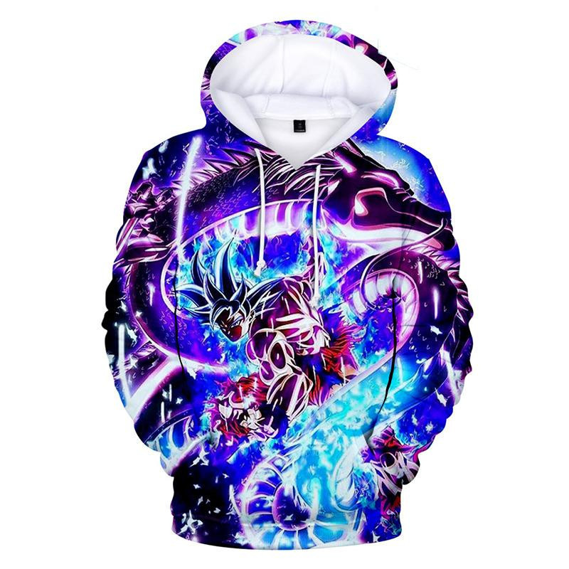 Dragon Ball Dragon Ball Series Character Goku Blue 3D All Over Print Hoodie, Zip Hoodie
