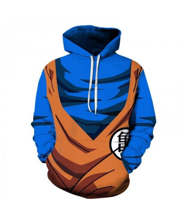 Dragon Ball Goku Cosplay Anime 3D All Over Print Hoodie, Zip Hoodie