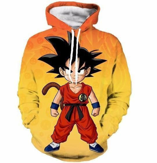 Dragon Ball Kid Goku 3D All Over Print Hoodie, Zip Hoodie