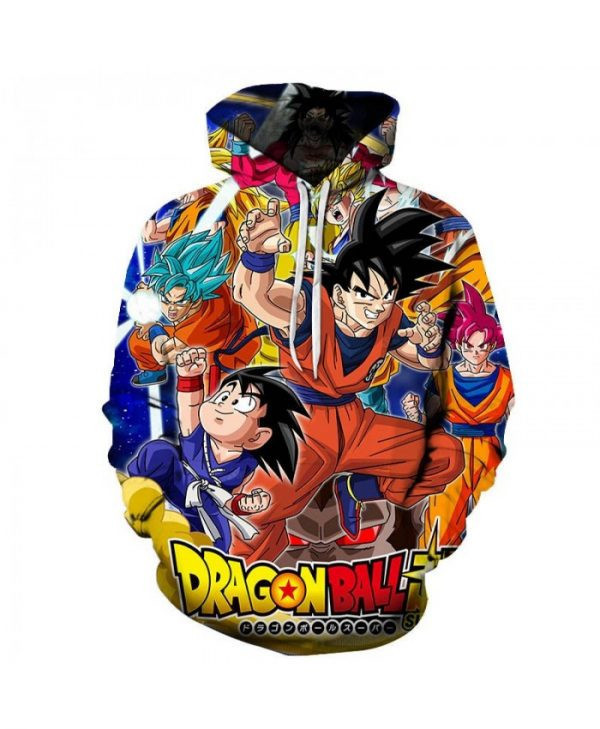 Dragon Ball Raise Your Fist S Cosplay 3D All Over Print Hoodie, Zip Hoodie