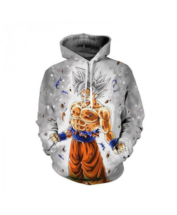 Dragon Ball Super Anime Ultra Instinct Super Saiyan Goku S 3D All Over Print Hoodie, Zip Hoodie