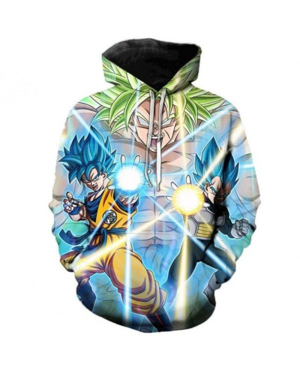 Dragon Ball Super Cartoon 3D All Over Print Hoodie, Zip Hoodie
