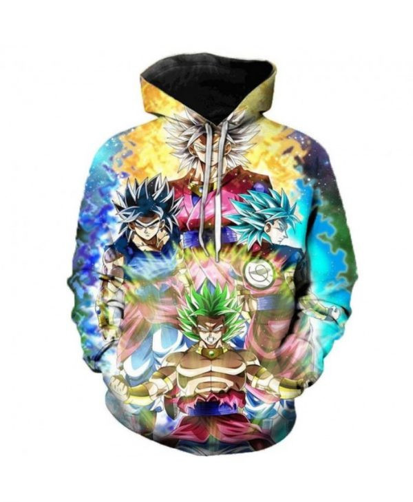 Dragon Ball Super Cartoon Dragon Ball Super Broly Polluver I 3D All Over Print Hoodie, Zip Hoodie
