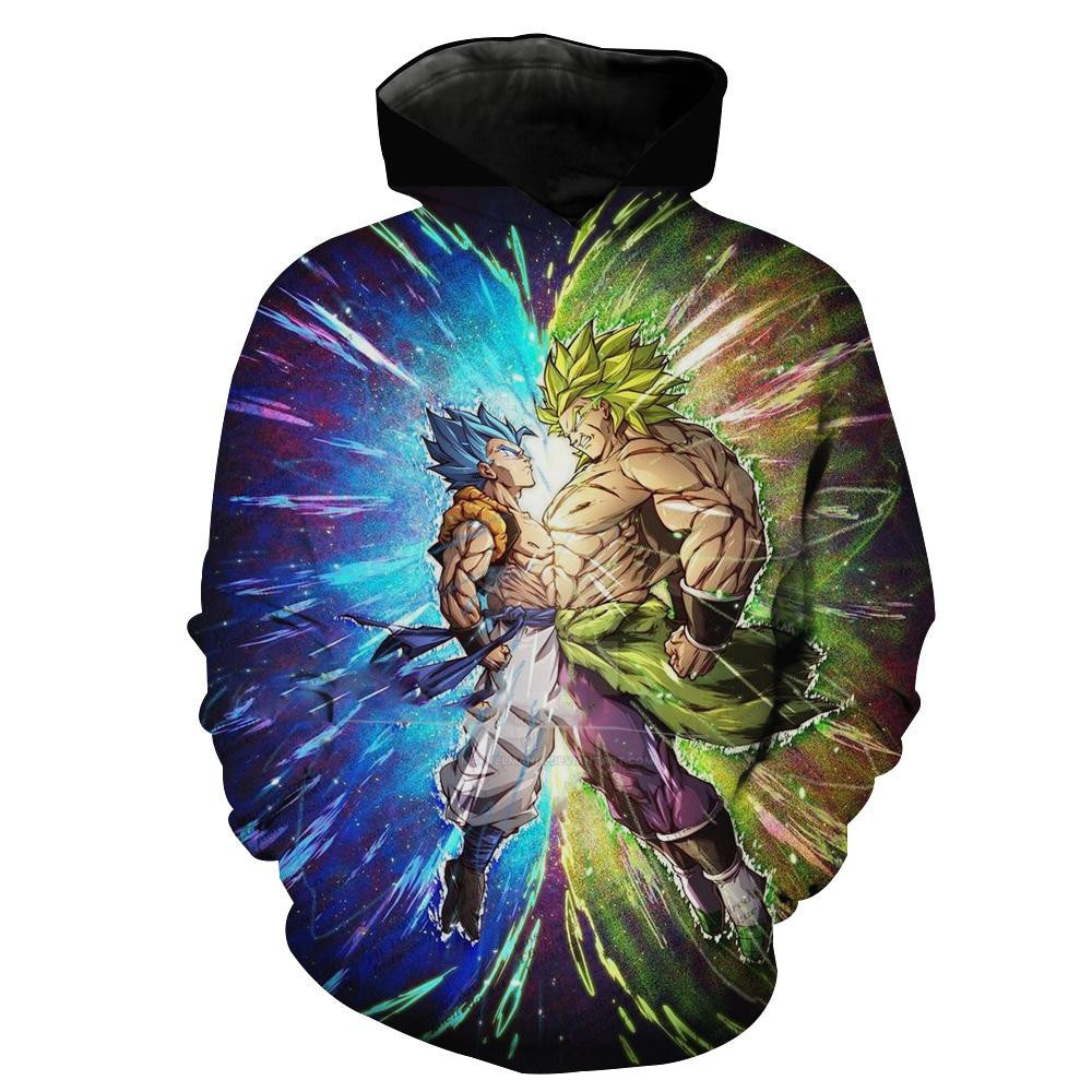 Dragon Ball Super Gogeta Blue Vs Broly Ssj Gogeta Broly 3D All Over Print Hoodie, Zip Hoodie