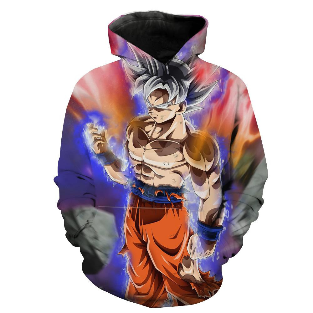 Dragon Ball Super Ultra Instinct Goku Dragon Ball Goku 3D All Over Print Hoodie, Zip Hoodie