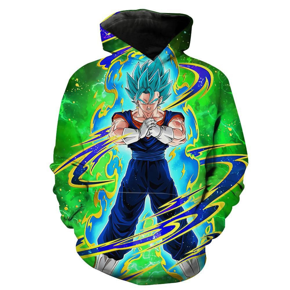 Dragon Ball Super Vegito Blue 3D All Over Print Hoodie, Zip Hoodie
