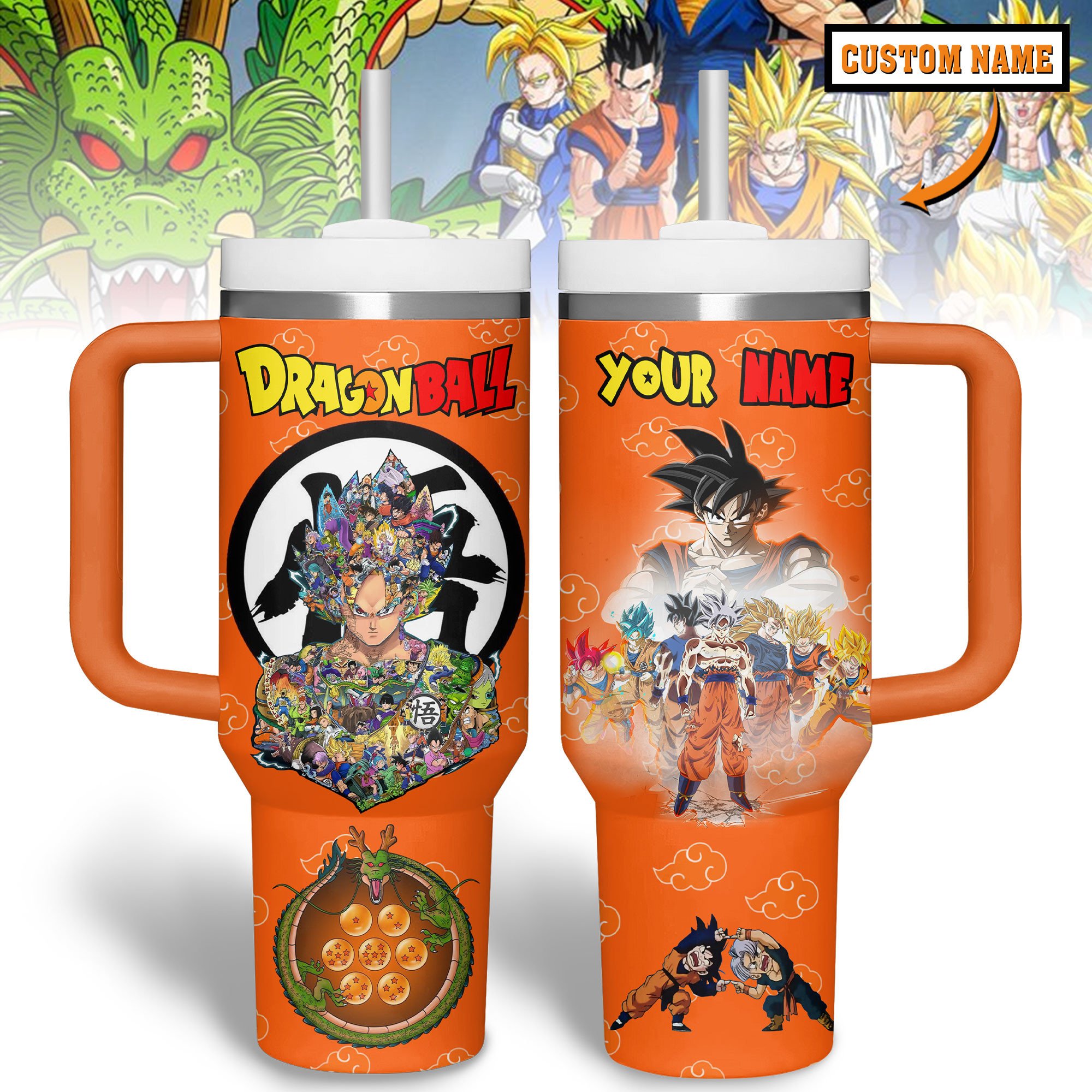 Dragon Ball Z Cartoon Custom Stanley Cup 40 oz 30 oz Tumbler With HandleTVC2301334