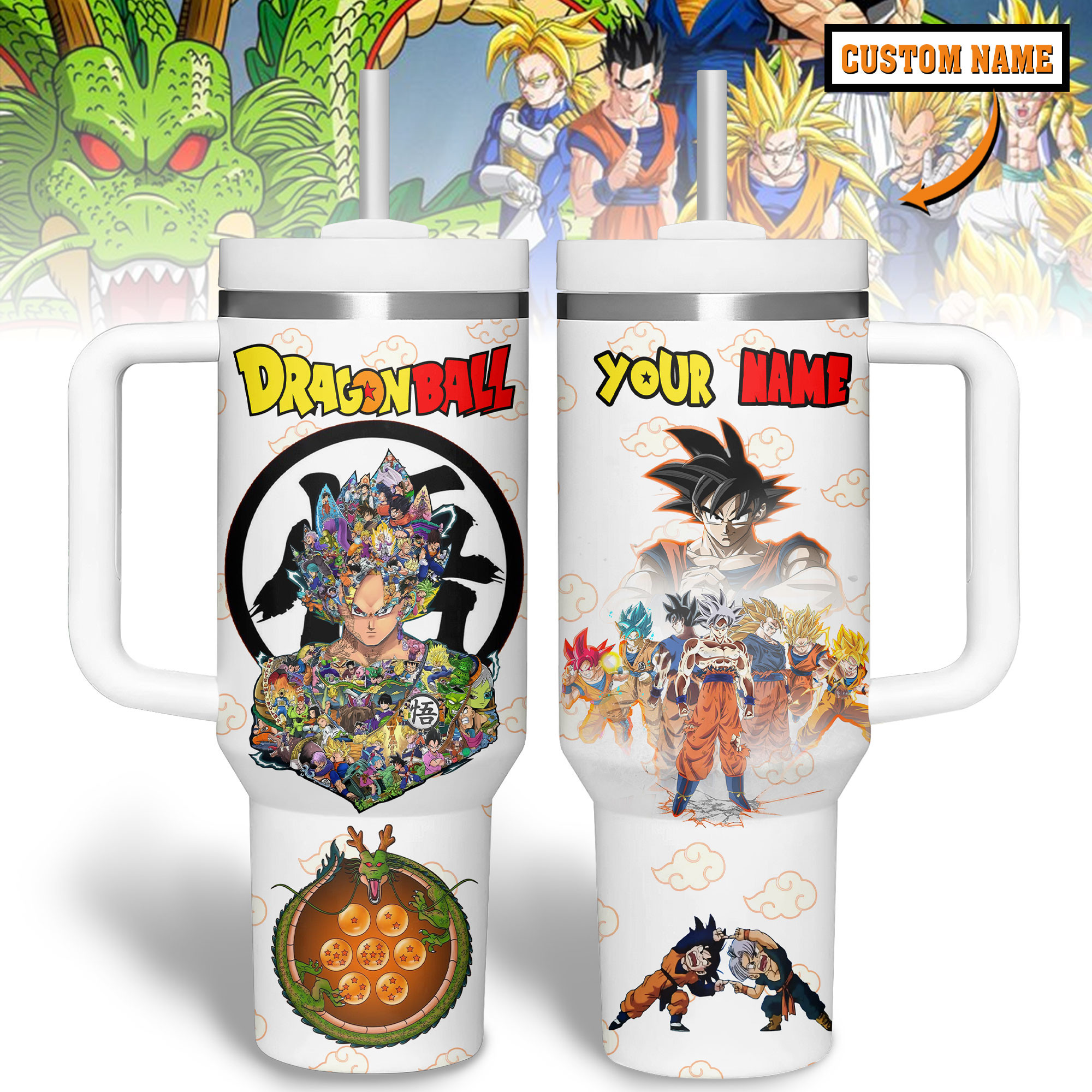 Dragon Ball Z Cartoon Custom Stanley Cup 40 oz 30 oz Tumbler With HandleTVC2301403 - Image 3