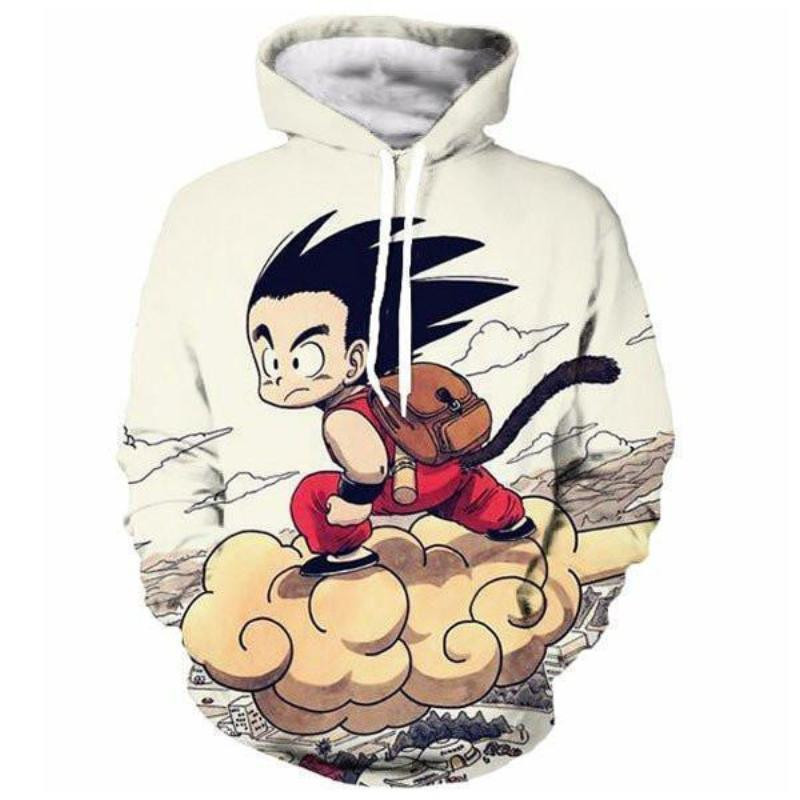 Dragon Ball Z Goku On Nimbus 3D All Over Print Hoodie, Zip Hoodie