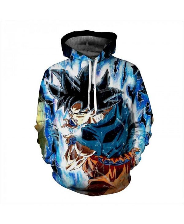 Dragon Ball Z Goku Super Saiyan Blue Awesome 3D All Over Print Hoodie, Zip Hoodie