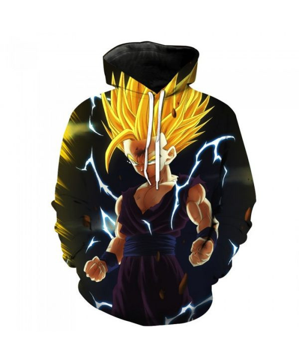 Dragon Ball Z Goku Super Saiyan Blue Awesome 3D All Over Print Hoodie, Zip Hoodie