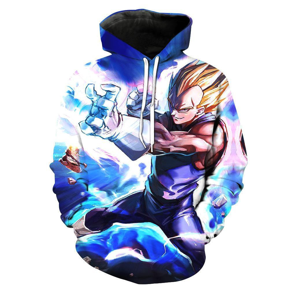 Dragon Ball Z Goku Super Saiyan Blue Awesome 3D All Over Print Hoodie, Zip Hoodie