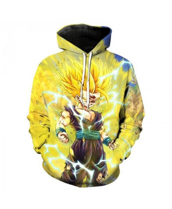Dragon Ball Z Goku Super Saiyan Blue Awesome 3D All Over Print Hoodie, Zip Hoodie