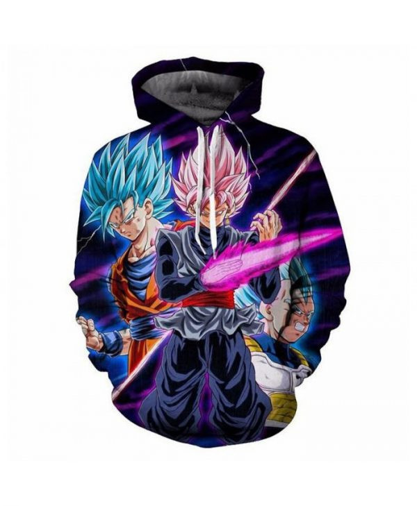 Dragon Ball Z Goku Super Saiyan Blue Awesome 3D All Over Print Hoodie, Zip Hoodie