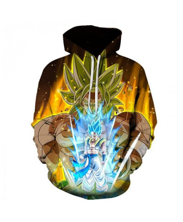 Dragon Ball Z Goku Super Saiyan Blue Awesome 3D All Over Print Hoodie, Zip Hoodie
