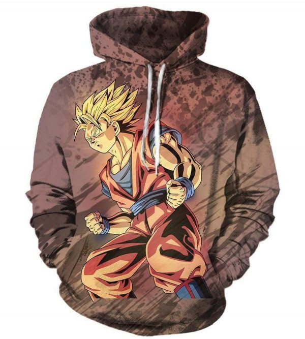 Dragon Ball Z Goku Super Saiyan Blue Awesome 3D All Over Print Hoodie, Zip Hoodie
