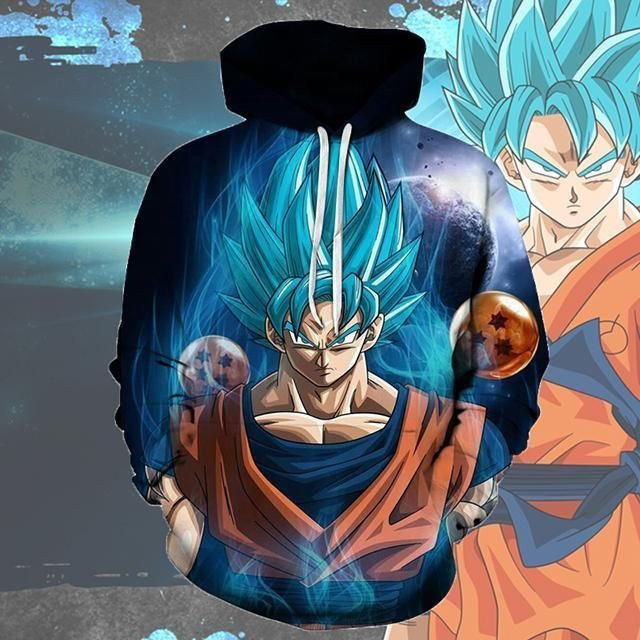 Dragon Ball Z Super Goku 3D All Over Print Hoodie, Zip Hoodie