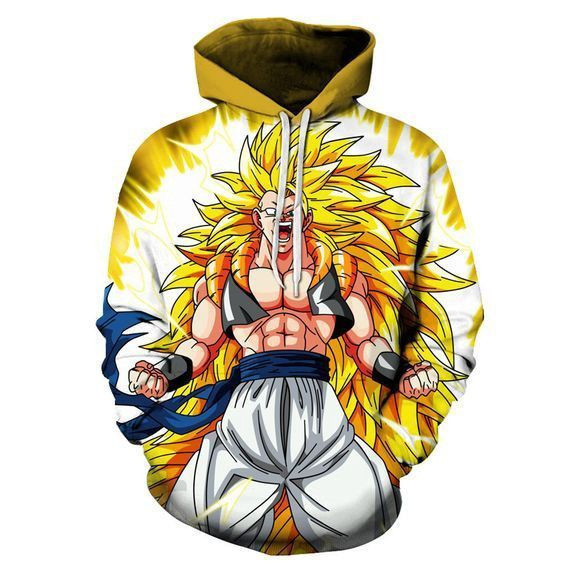 Dragon Ball Z Super Saiyan 3D All Over Print Hoodie, Zip Hoodie