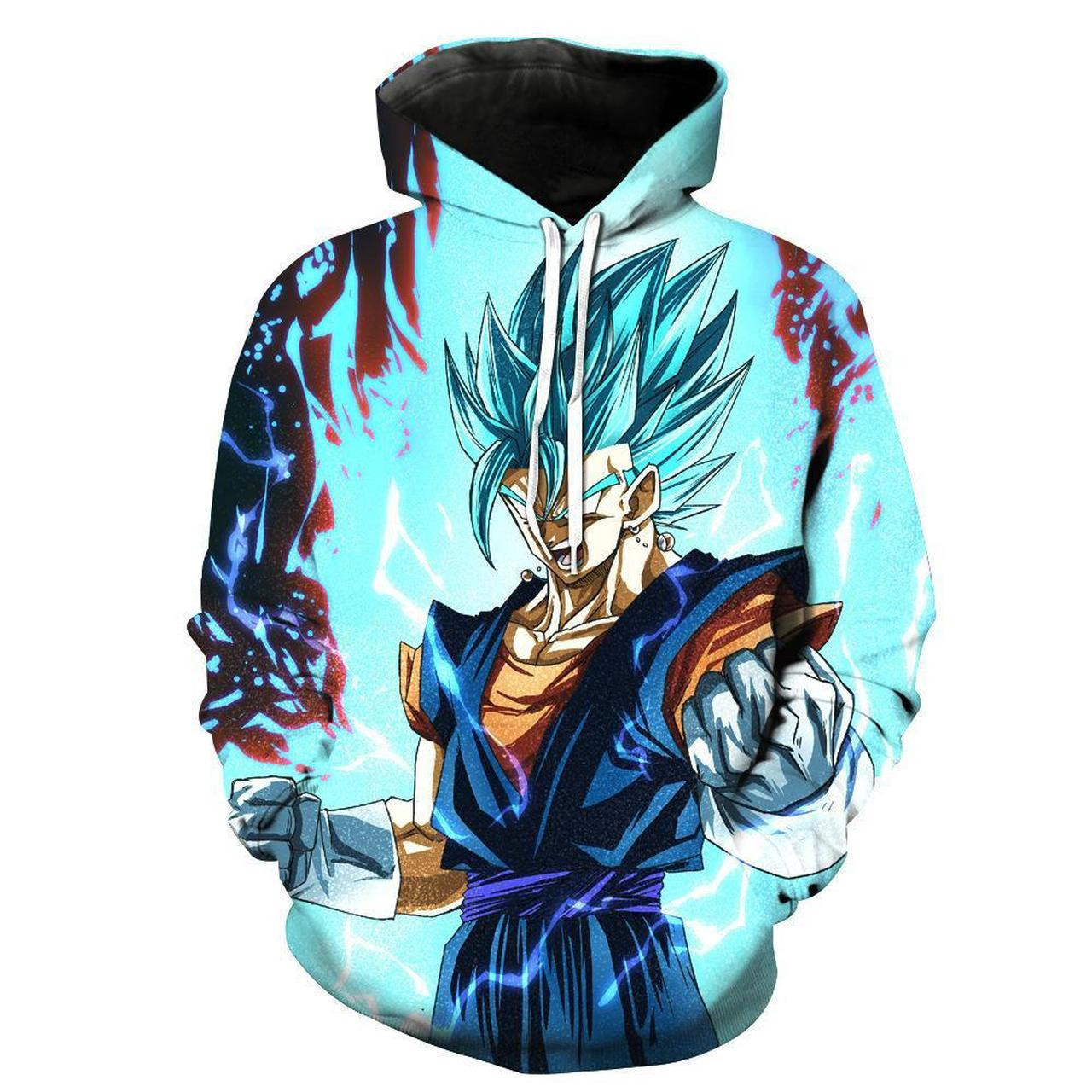 Dragon Ball Z Vegito Blue 3D All Over Print Hoodie, Zip Hoodie
