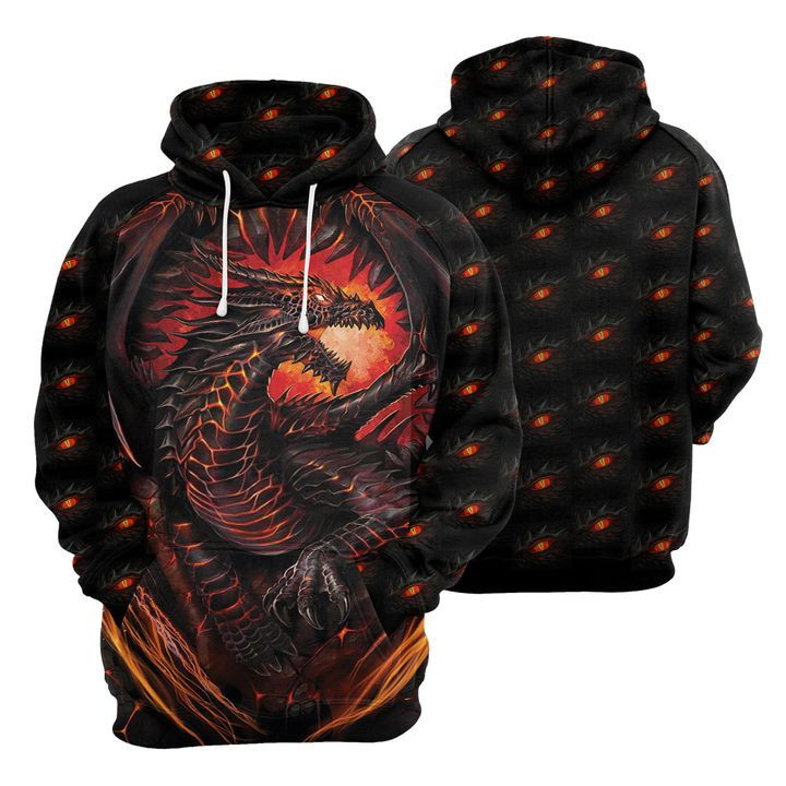 Dragon Fire 3D All Over Print Hoodie, Zip Hoodie