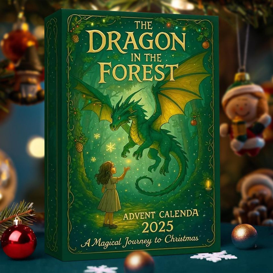 Dragon Forest Advent Calendar 2025, 24 Day Dragon Figurines: Vintage Christmas Ornament Countdown - Image 8
