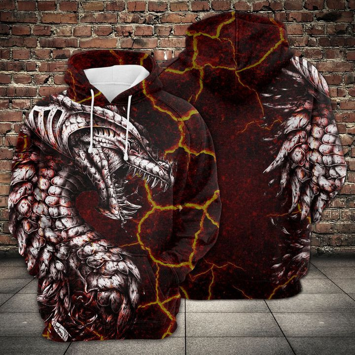 Dragon Tattoo 3D All Over Print Hoodie, Zip Hoodie
