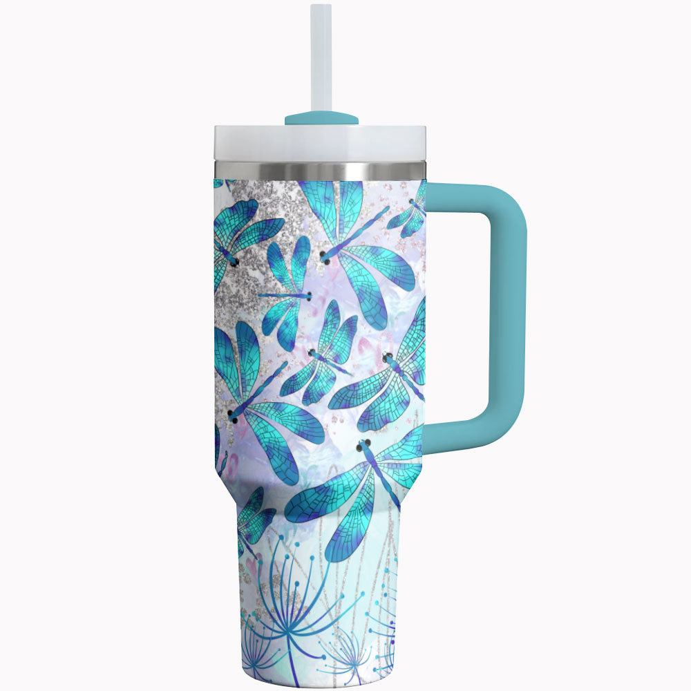 Dragonfly Delight Custom Stanley Cup 40 oz 30 oz Tumbler With HandleTVC2301790 - Image 2