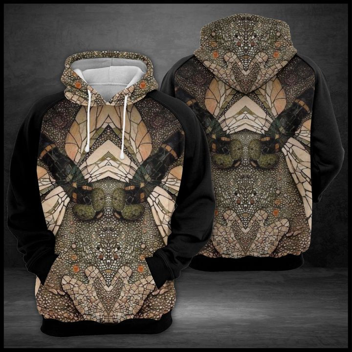 Dragonfly Mosaic 3D All Over Print Hoodie, Zip Hoodie