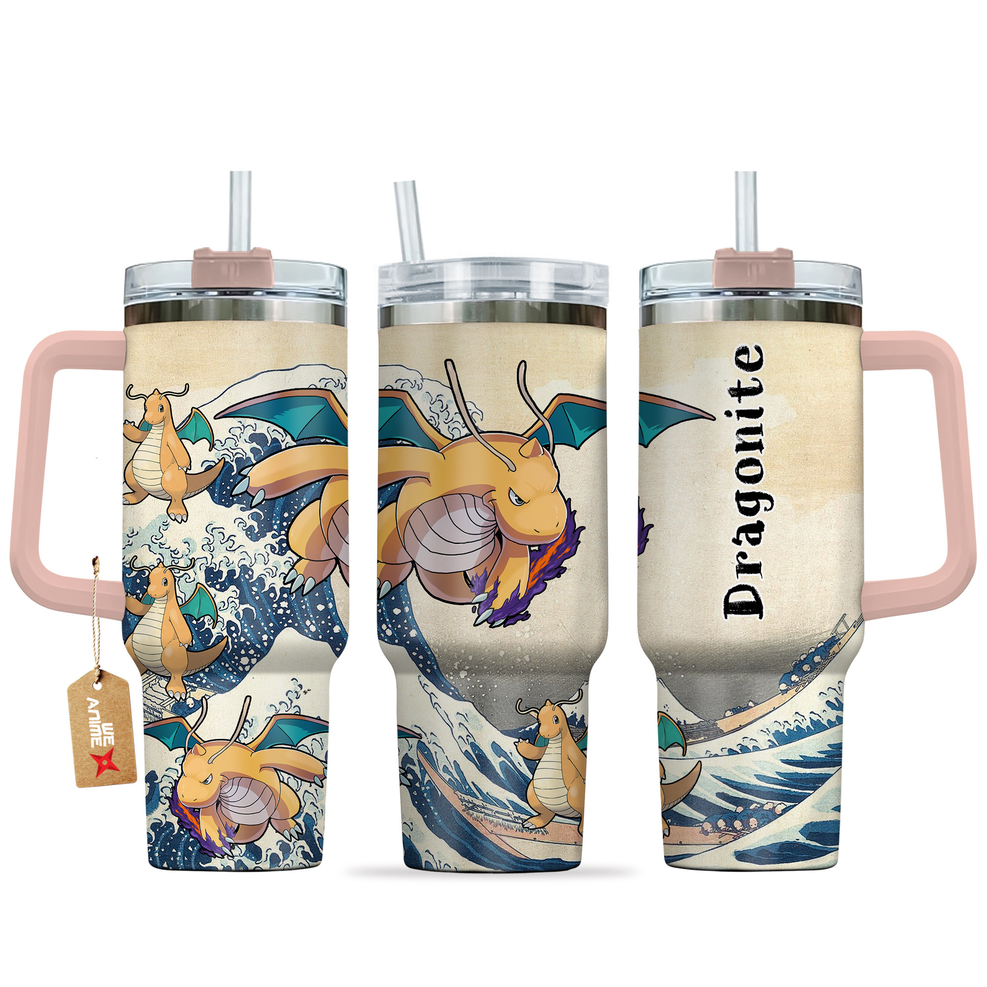 Dragonite Pokemon Anime Custom Stanley Cup 40 oz 30 oz Tumbler With HandleTVC2301141