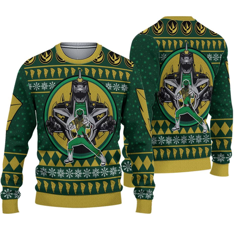 Dragonzord Power Rangers Ugly Christmas Sweater