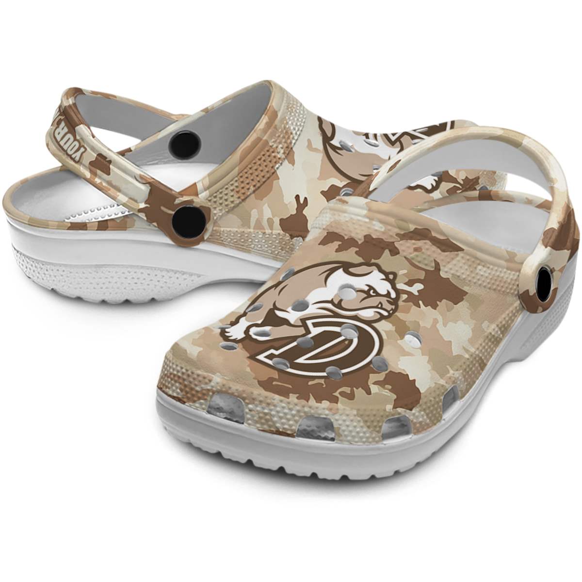 Drake Bulldogs NCAA Sport Crocs Crocband Clogs Shoes Comfortable For Men Women and Kids - Image 3