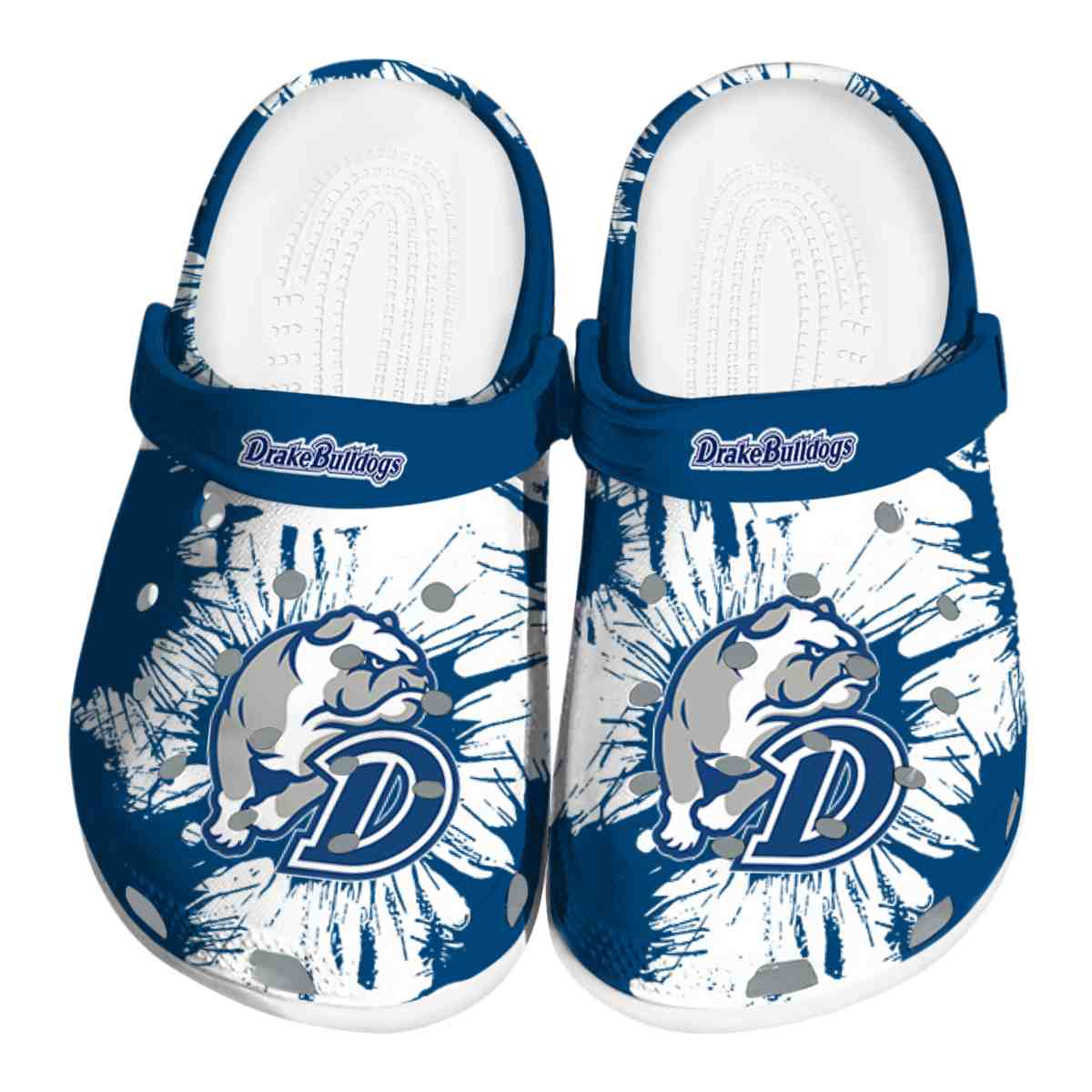 Drake Bulldogs NCAA Sport Crocs Crocband Clogs Shoes Comfortable For Men Women and Kids