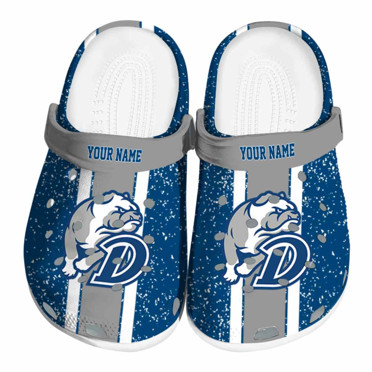 Drake Bulldogs NCAA Sport Crocs Crocband Clogs Shoes Comfortable For Men Women and Kids