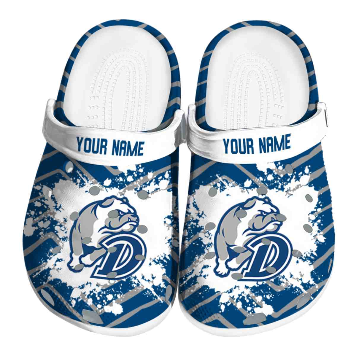 Drake Bulldogs NCAA Sport Crocs Crocband Clogs Shoes Comfortable For Men Women and Kids