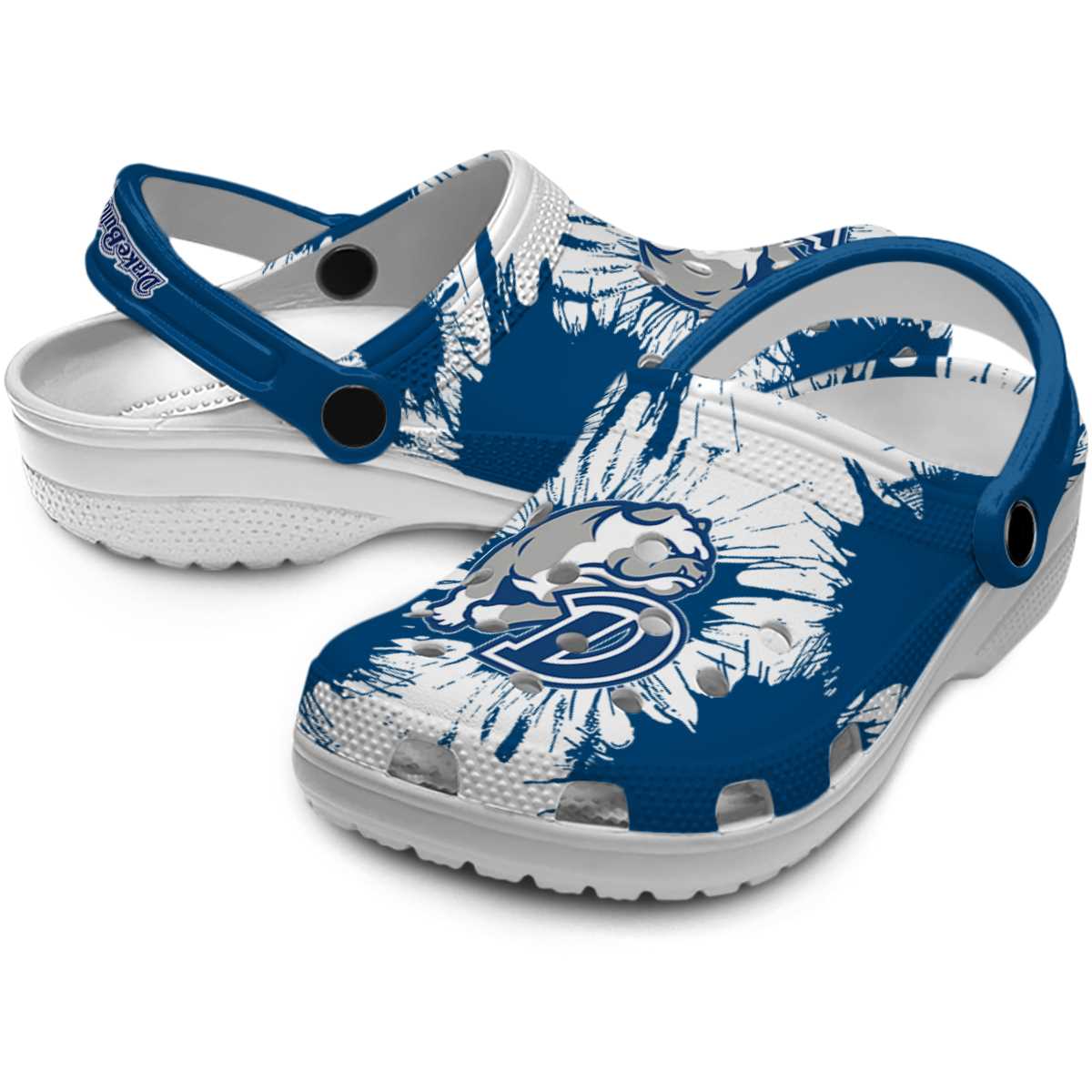 Drake Bulldogs NCAA Sport Crocs Crocband Clogs Shoes Comfortable For Men Women and Kids - Image 3