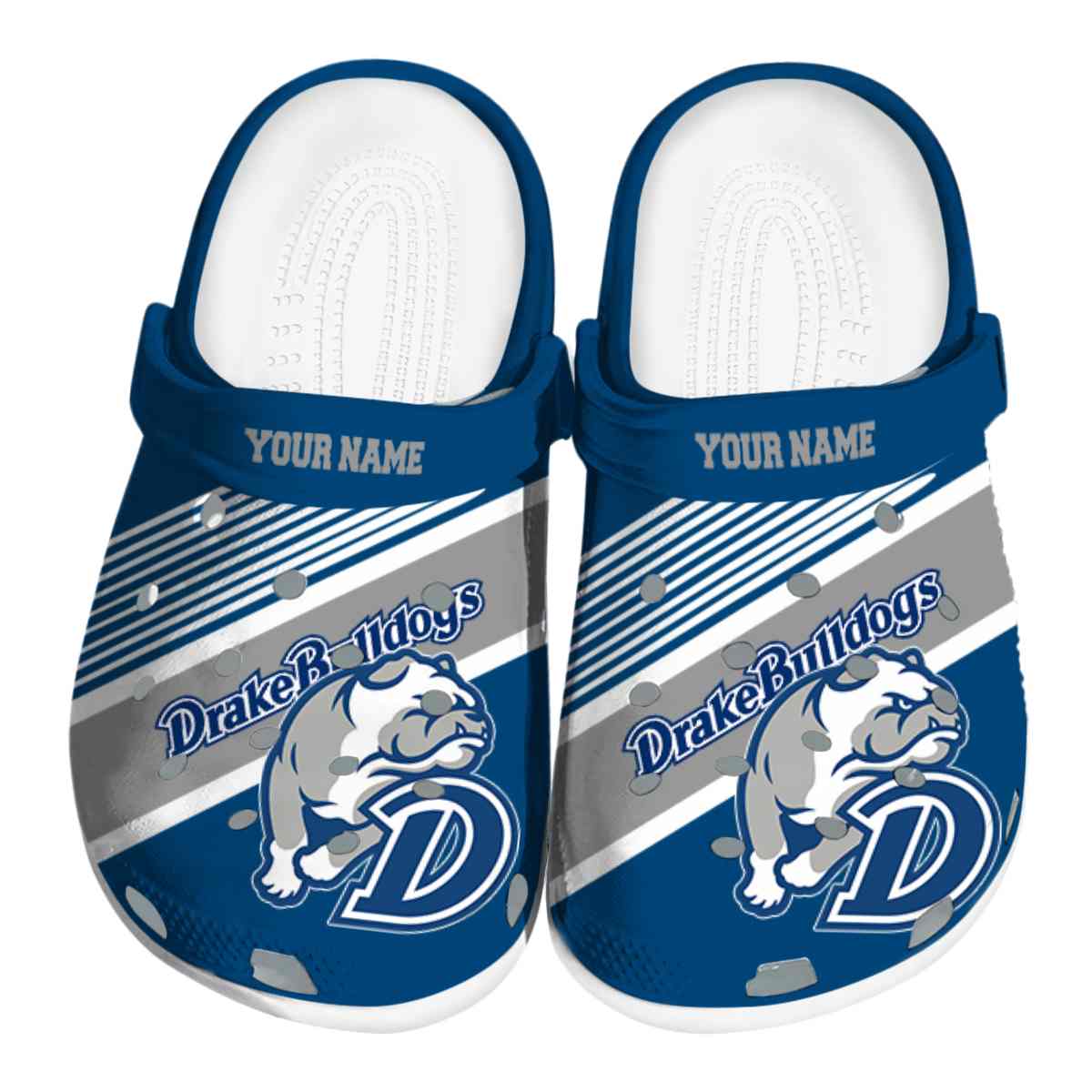 Drake Bulldogs NCAA Sport Crocs Crocband Clogs Shoes Comfortable For Men Women and Kids