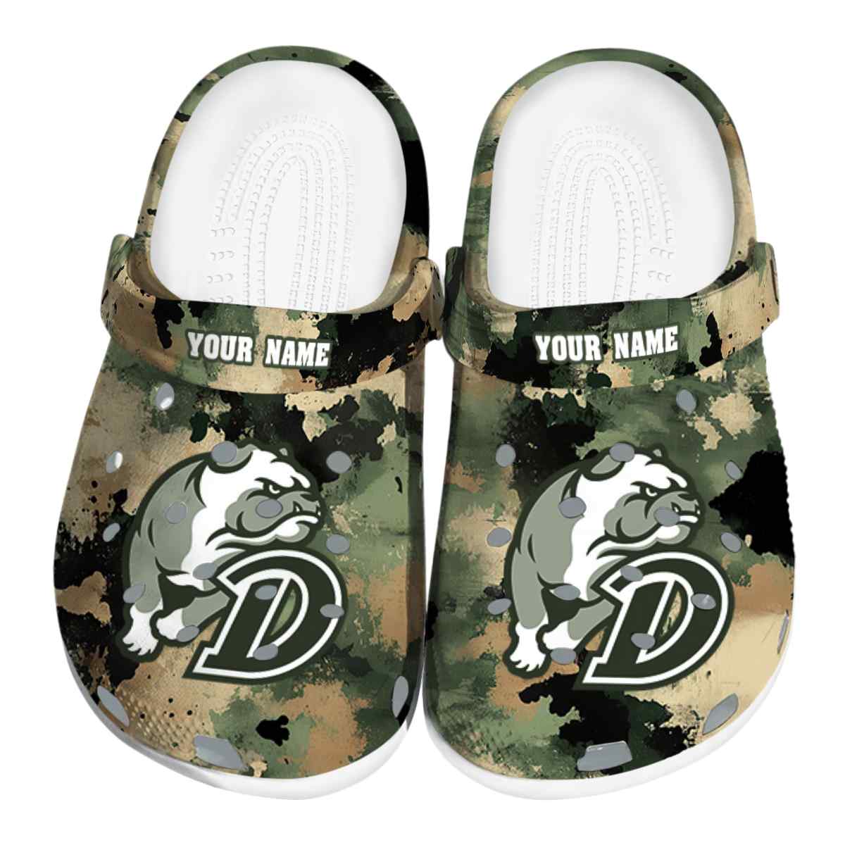 Drake Bulldogs NCAA Sport Crocs Crocband Clogs Shoes Comfortable For Men Women and Kids