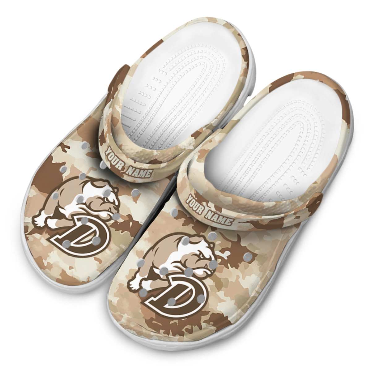 Drake Bulldogs NCAA Sport Crocs Crocband Clogs Shoes Comfortable For Men Women and Kids - Image 4