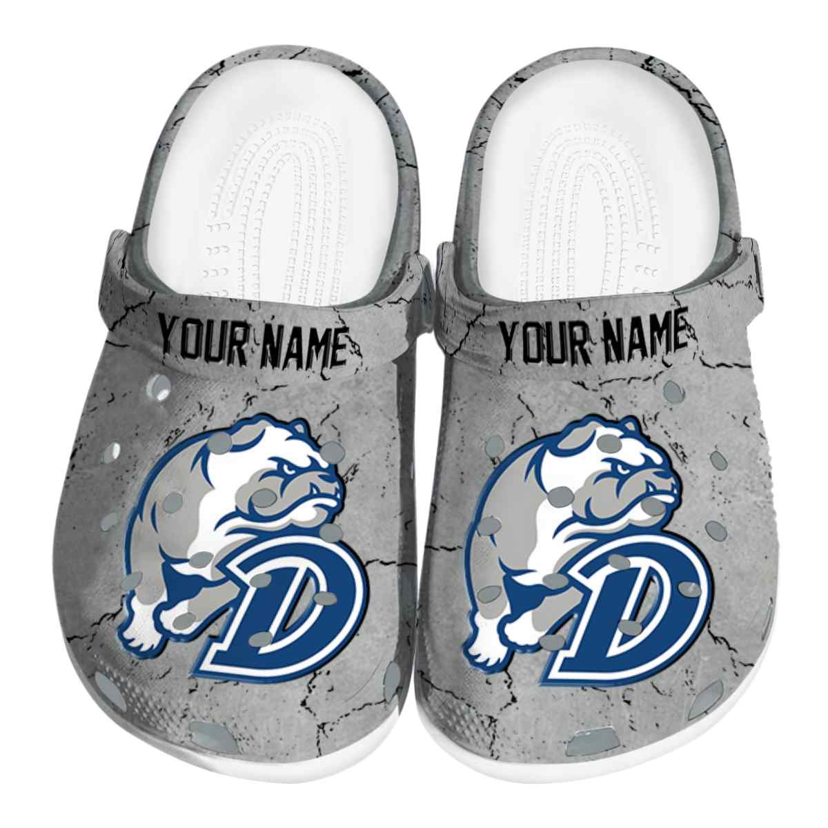 Drake Bulldogs NCAA Sport Crocs Crocband Clogs Shoes Comfortable For Men Women and Kids