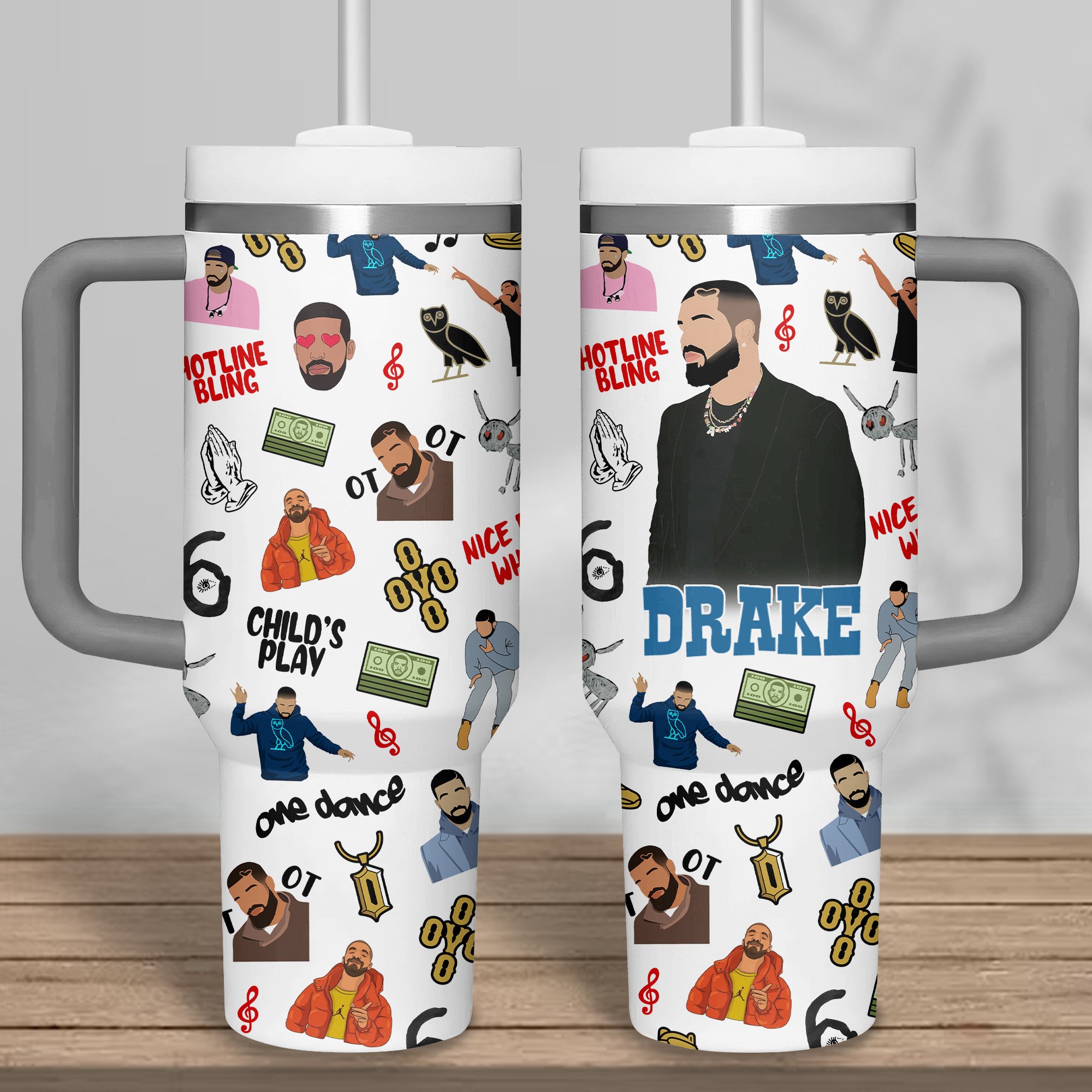 Drake Music Custom Stanley Cup 40 oz 30 oz Tumbler With HandleTVC2301264