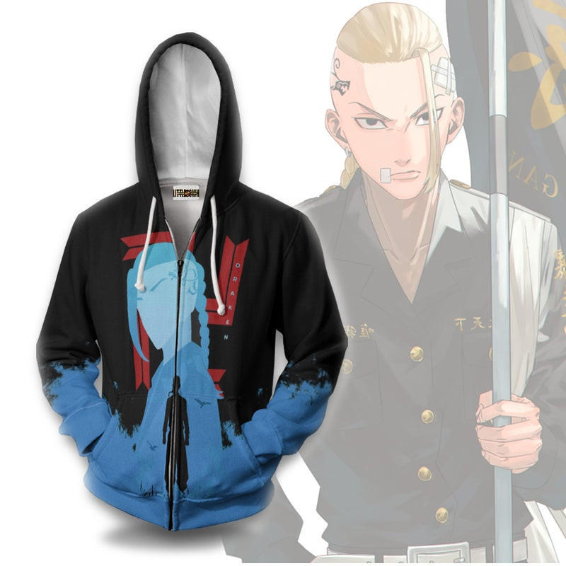 Draken 3D All Over Print Hoodie, Zip Hoodie