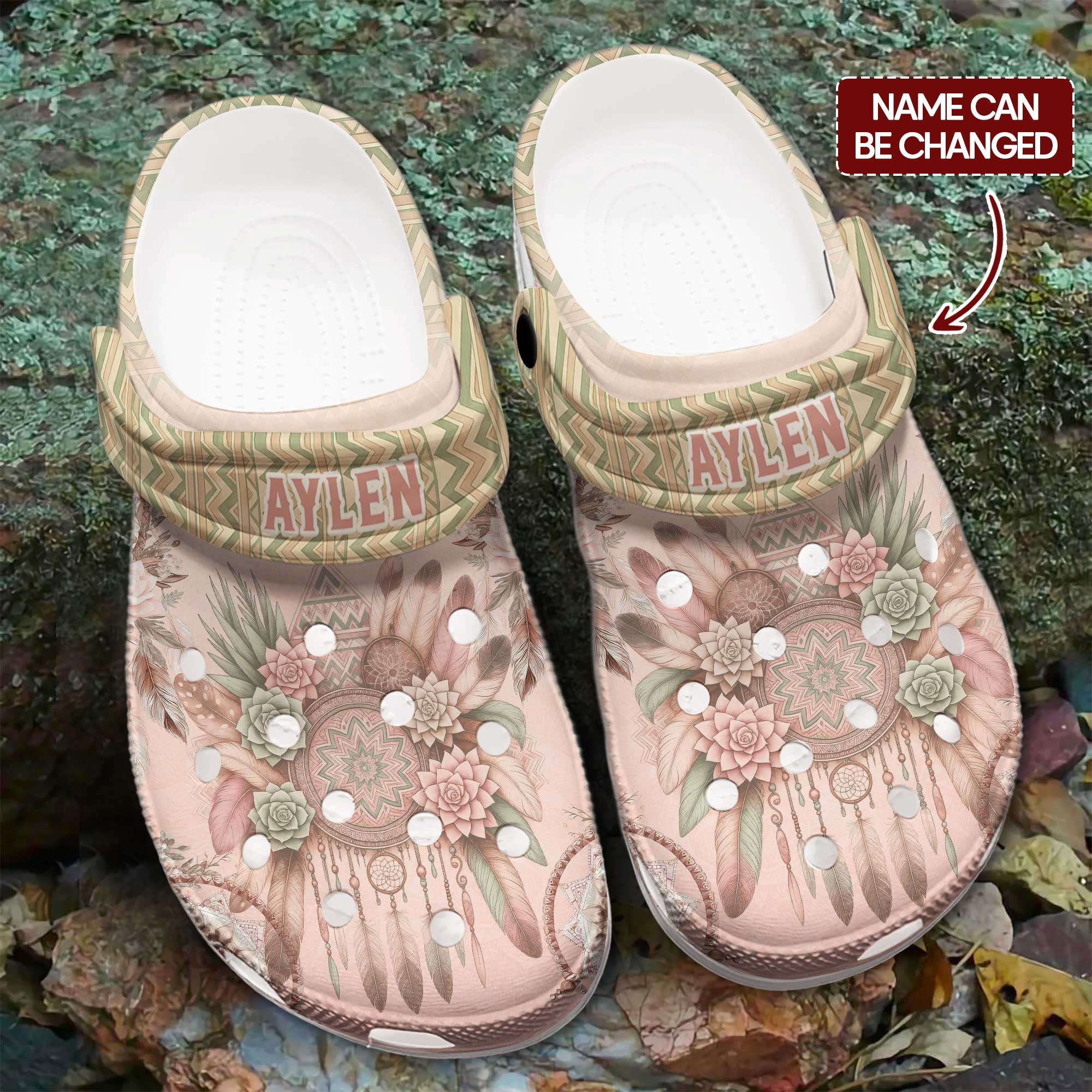 Dreamcatcher Floral Crocs Crocband Clogs Shoes Comfortable For Men Women and Kids