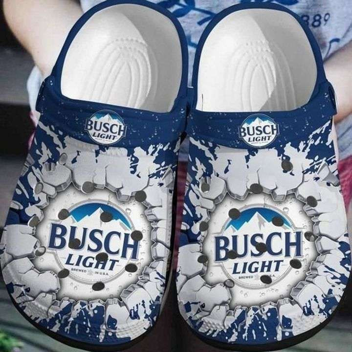 Drink Busch Light Beer Crocband Clog Shoes