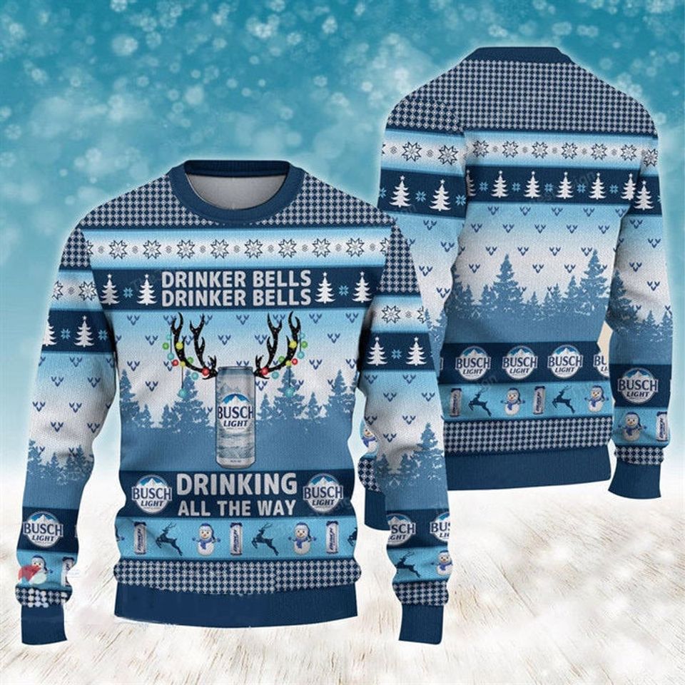 Drinker Bells Light Beer Ugly Sweater