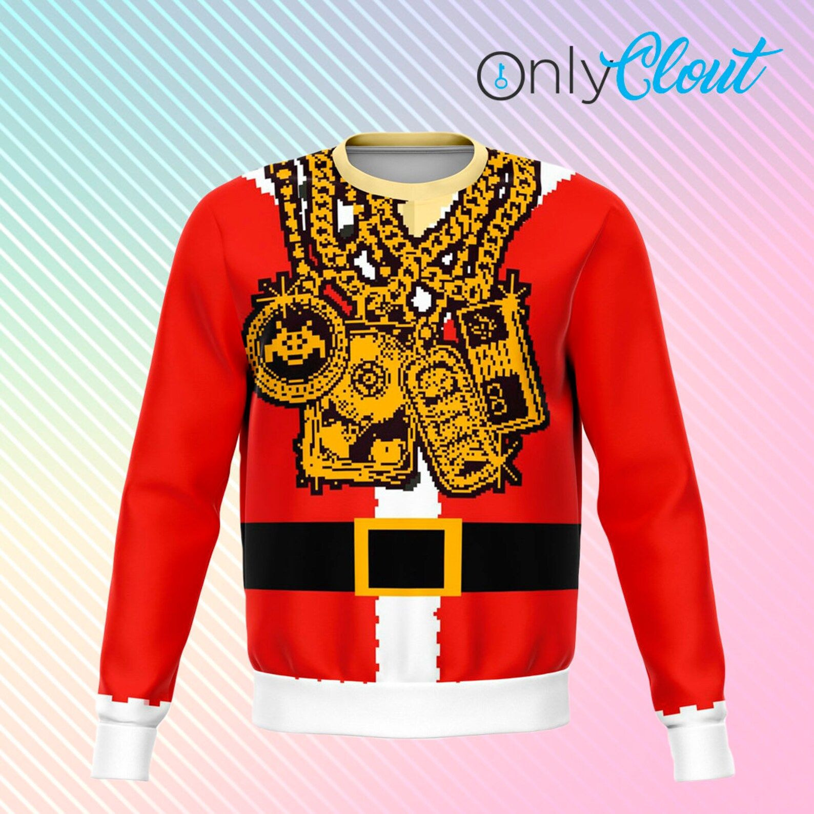 Drip Dank Ugly Christmas Sweater Adult 3D Funny Matching for family